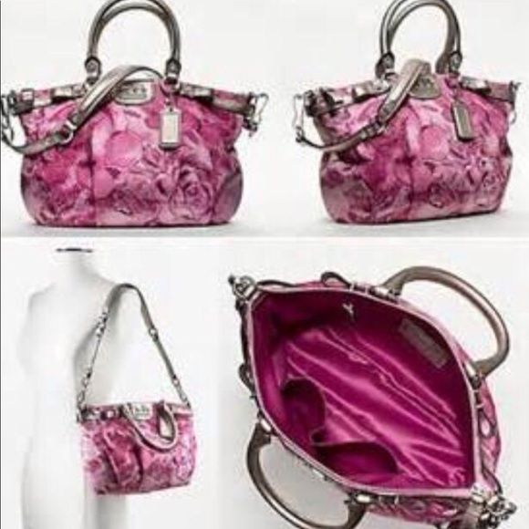 Nwt Authentic Coach flora shoulder bag purse satchel - Picture 2 of 3